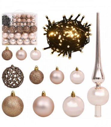 vidaXL Artificial Hinged Christmas Tree 270 cm 300 LEDs Warm White PVC