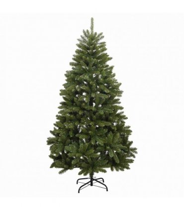 vidaXL Artificial Hinged Christmas Tree 300 LEDs & Ball Set 180 cm