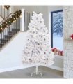 vidaXL Artificial Hinged Christmas Tree 270 cm 300 LEDs Warm White PVC