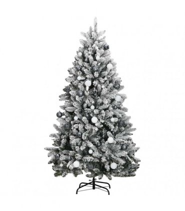 vidaXL Artificial Hinged Christmas Tree 300 LEDs & Ball Set 270 cm