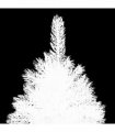vidaXL Artificial Christmas Tree Lifelike Needles White 210 cm