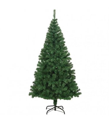 vidaXL Artificial Christmas Tree with Thick Branches Green 180 cm PVC