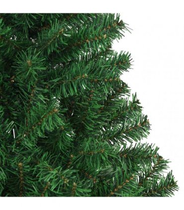 vidaXL Artificial Christmas Tree with Thick Branches Green 210 cm PVC