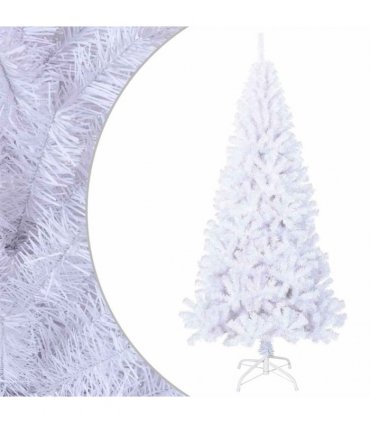 vidaXL Artificial Christmas Tree with Thick Branches White 180 cm PVC