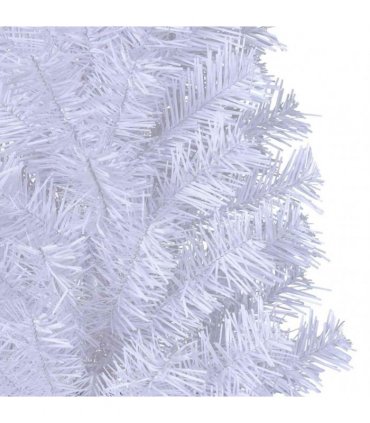 vidaXL Artificial Christmas Tree with Thick Branches White 210 cm PVC