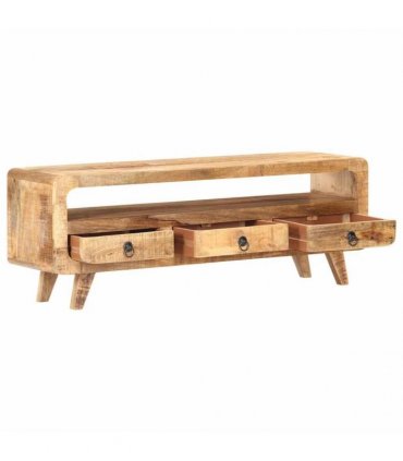 vidaXL TV Cabinet 117x30x41 cm Solid Rough Mango Wood