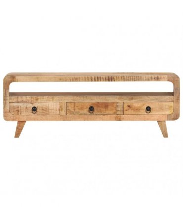 vidaXL TV Cabinet 117x30x41 cm Solid Rough Mango Wood