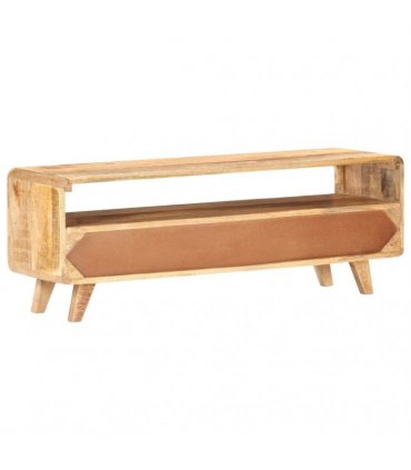 vidaXL TV Cabinet 117x30x41 cm Solid Rough Mango Wood