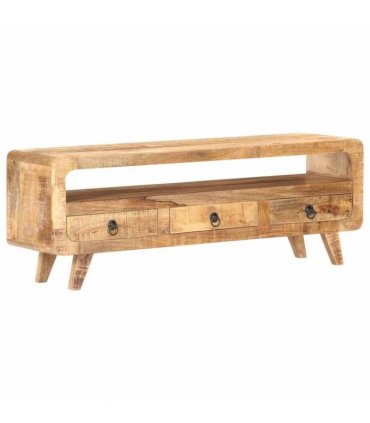 vidaXL TV Cabinet 117x30x41 cm Solid Rough Mango Wood