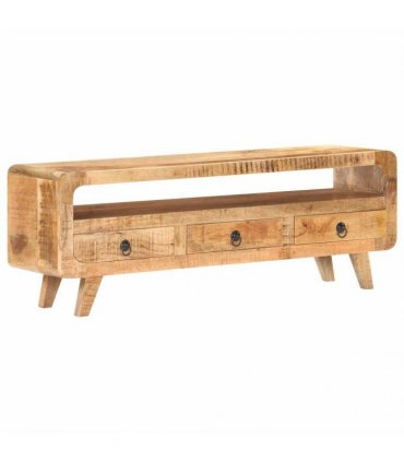 vidaXL TV Cabinet 117x30x41 cm Solid Rough Mango Wood