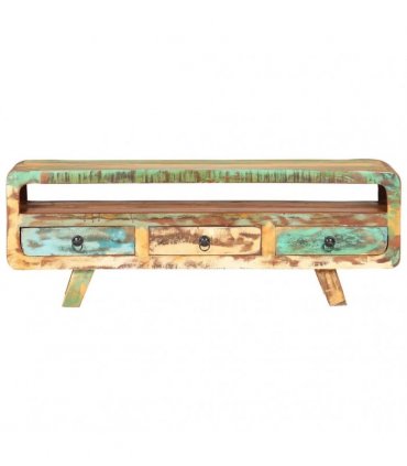 vidaXL TV Cabinet 117x30x41 cm Solid Reclaimed Wood
