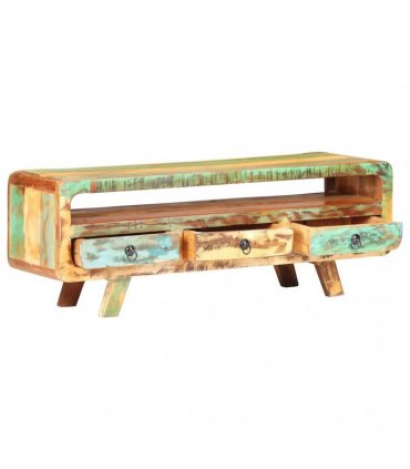 vidaXL TV Cabinet 117x30x41 cm Solid Reclaimed Wood