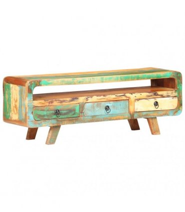 vidaXL TV Cabinet 117x30x41 cm Solid Reclaimed Wood