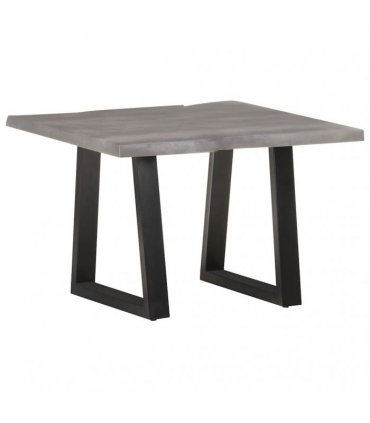 vidaXL Coffee Table with Live Edges 60x60x40 cm Solid Acacia Wood