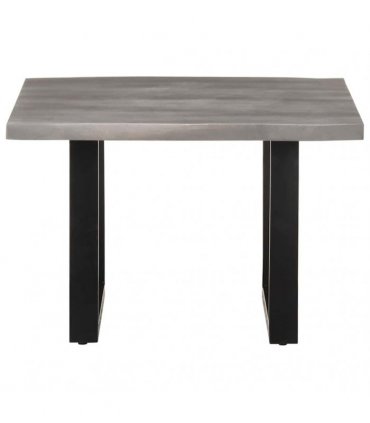 vidaXL Coffee Table with Live Edges 60x60x40 cm Solid Acacia Wood