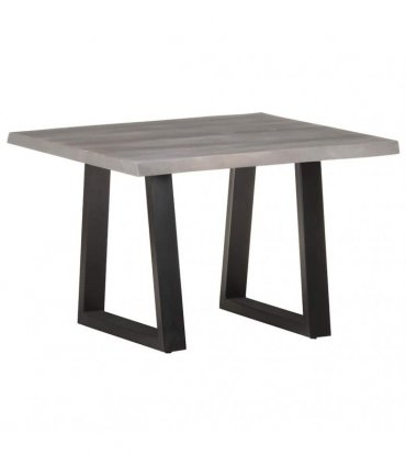 vidaXL Coffee Table with Live Edges 60x60x40 cm Solid Acacia Wood