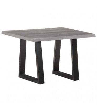 vidaXL Coffee Table with Live Edges 60x60x40 cm Solid Acacia Wood