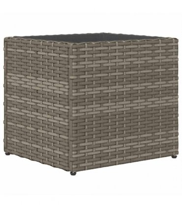 vidaXL Garden Planters 2 pcs Grey 36x30x32 cm Poly Rattan