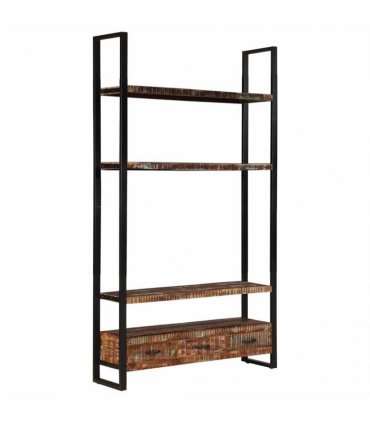vidaXL Bookshelf 118x30x200 cm Solid Reclaimed Wood