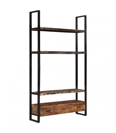 vidaXL Bookshelf 118x30x200 cm Solid Reclaimed Wood