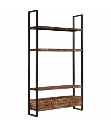 vidaXL Bookshelf 118x30x200 cm Solid Reclaimed Wood