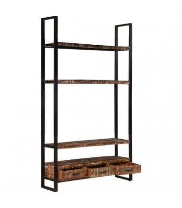 vidaXL Bookshelf 118x30x200 cm Solid Reclaimed Wood