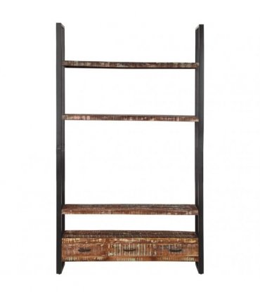 vidaXL Bookshelf 118x30x200 cm Solid Reclaimed Wood
