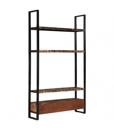 vidaXL Bookshelf 118x30x200 cm Solid Reclaimed Wood