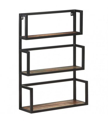 vidaXL Wall Shelf 60x20x85 cm Solid Reclaimed Wood