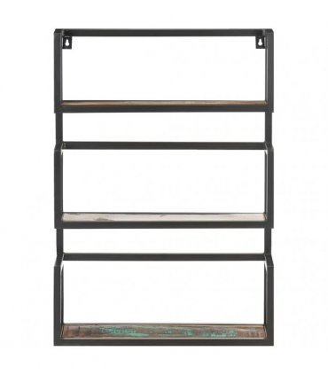 vidaXL Wall Shelf 60x20x85 cm Solid Reclaimed Wood