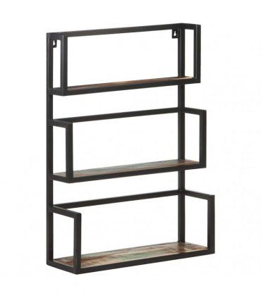vidaXL Wall Shelf 60x20x85 cm Solid Reclaimed Wood