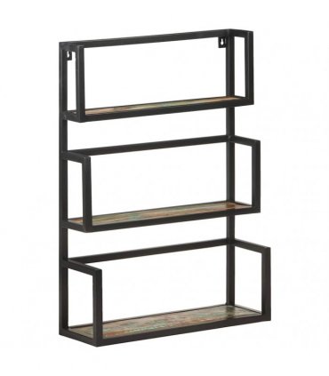vidaXL Wall Shelf 60x20x85 cm Solid Reclaimed Wood