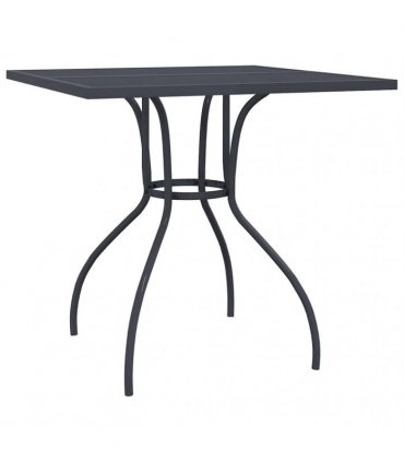 vidaXL 3 Piece Garden Dining Set Anthracite Metal Mesh