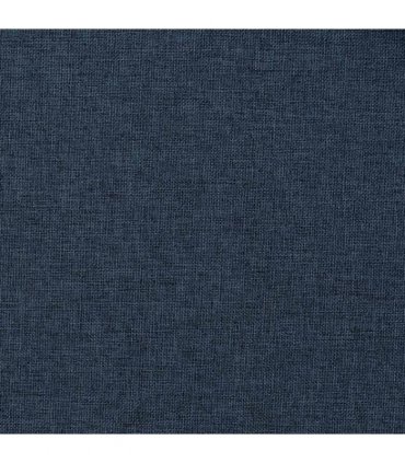 vidaXL Linen-Look Blackout Curtains with Hooks 2 pcs Blue 140x225 cm