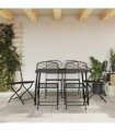 vidaXL 7 Piece Garden Dining Set Anthracite Metal Mesh