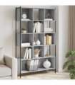 vidaXL Bookcase Grey Sonoma 102x28x172 cm Engineered Wood