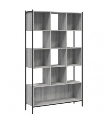 vidaXL Bookcase Grey Sonoma 102x28x172 cm Engineered Wood