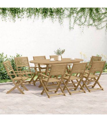 vidaXL Folding Chairs 6 pcs 54,5x61,5x86,5 cm Solid Wood Acacia