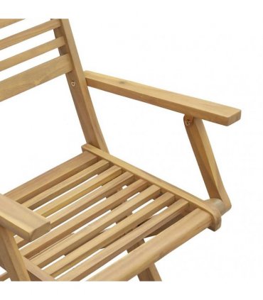 vidaXL Folding Chairs 6 pcs 54,5x61,5x86,5 cm Solid Wood Acacia