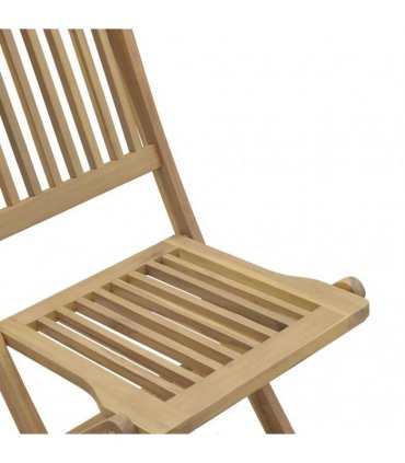 vidaXL Folding Chairs 6 pcs 48,5x57x90 cm Solid Wood Acacia