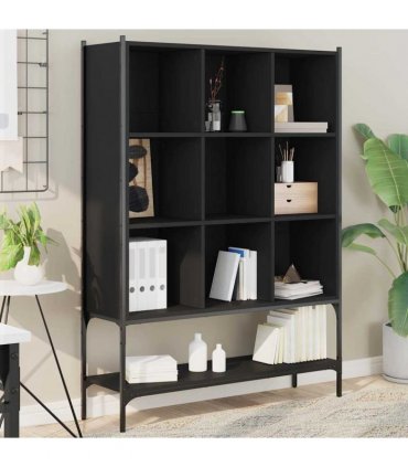 vidaXL Bookcase Black 102x30x141,5 cm Engineered Wood