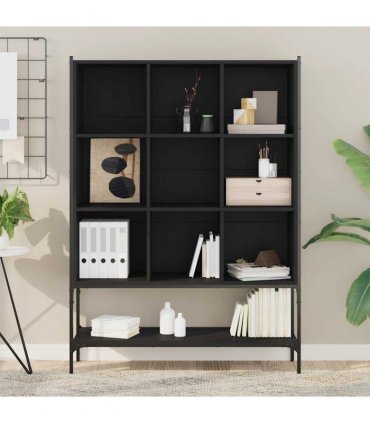 vidaXL Bookcase Black 102x30x141,5 cm Engineered Wood