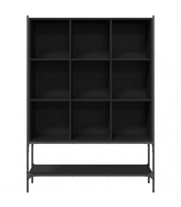 vidaXL Bookcase Black 102x30x141,5 cm Engineered Wood
