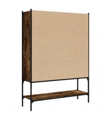 vidaXL Bookcase Smoked Oak 102x30x141,5 cm Engineered Wood