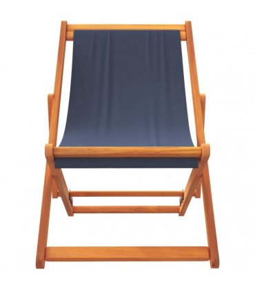 vidaXL Folding Chairs 2 pcs Blue Fabric