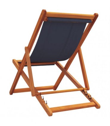 vidaXL Folding Chairs 2 pcs Blue Fabric