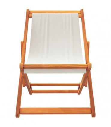vidaXL Folding Chairs 2 pcs Cream White Fabric