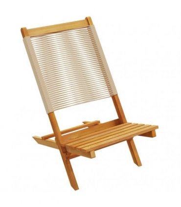 vidaXL Folding Chairs 4 pcs Beige Solid Wood Acacia