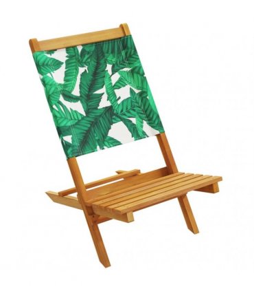 vidaXL Folding Chairs 4 pcs Green Fabric and Solid Wood