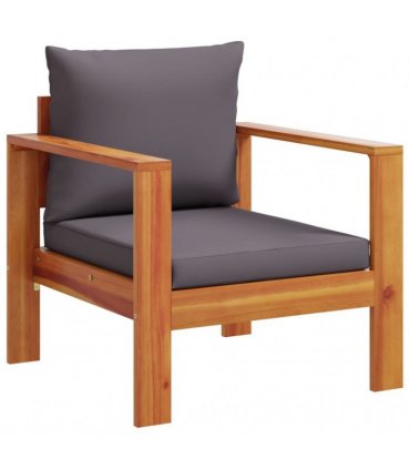 vidaXL 5 Piece Garden Sofa Set with Cushions Solid Wood Acacia